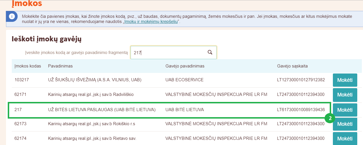 Antrojo žingsnio Swedbank sistemoje ekrano vaizdas